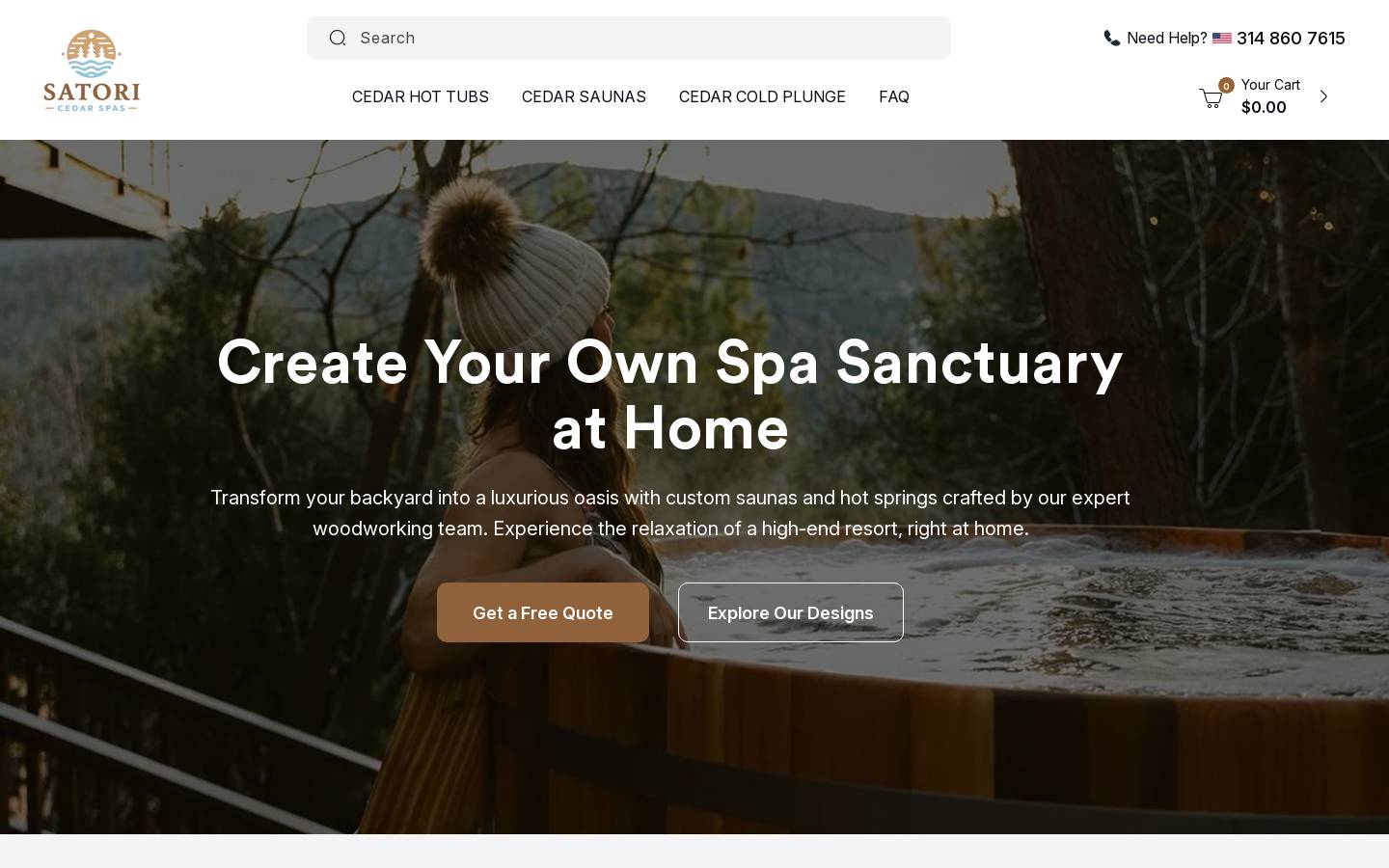 satoricedarspas.com homepage screenshot