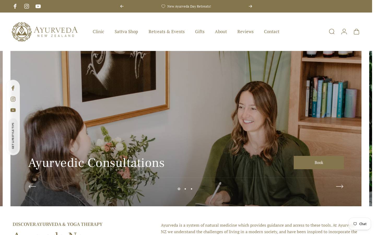 sattvabotanicals.co.nz homepage screenshot