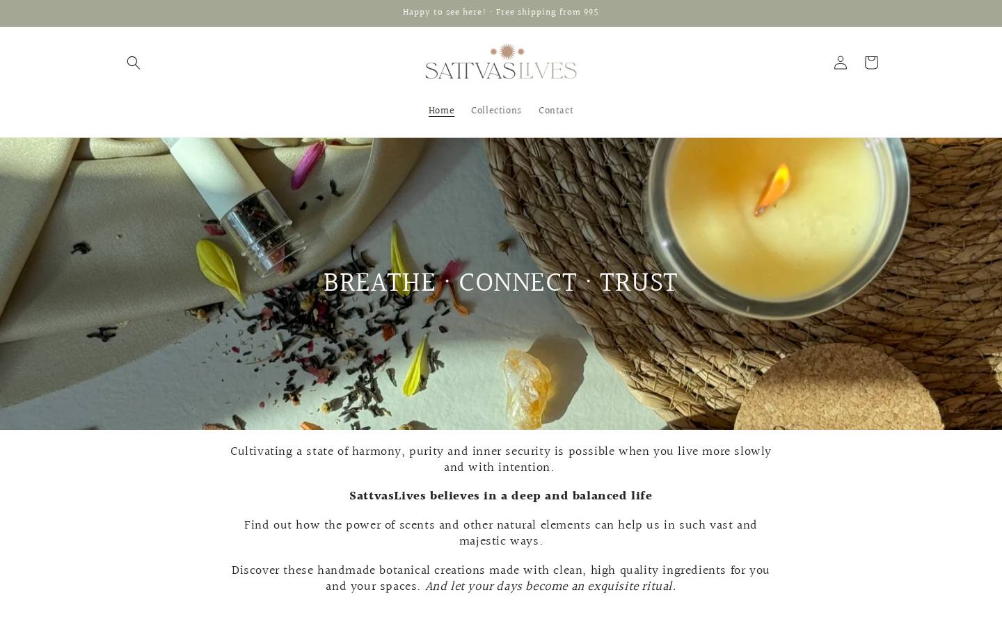 sattvaslives.com homepage screenshot