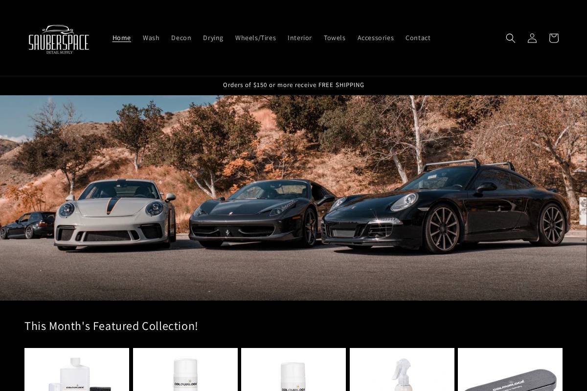 sauberspaceds.com homepage screenshot