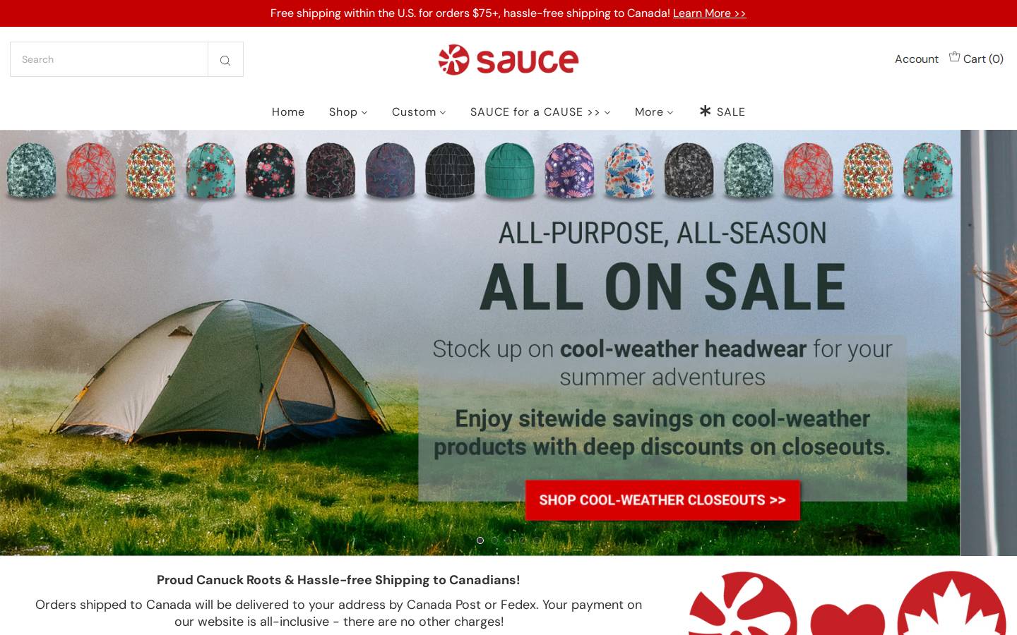 sauceactive.com homepage screenshot