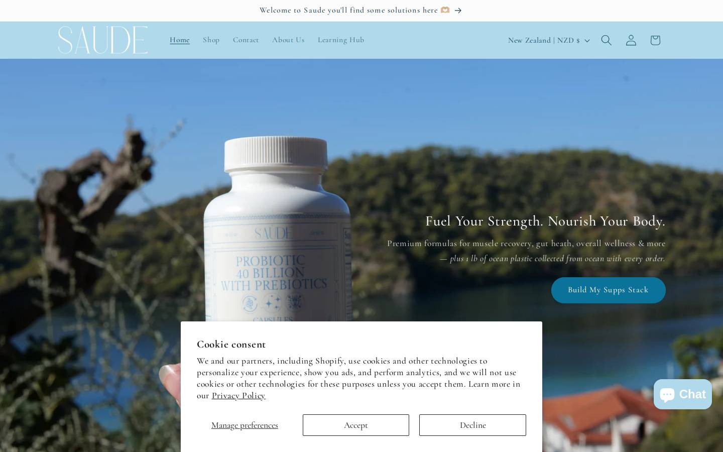 saudesupplements.com homepage screenshot