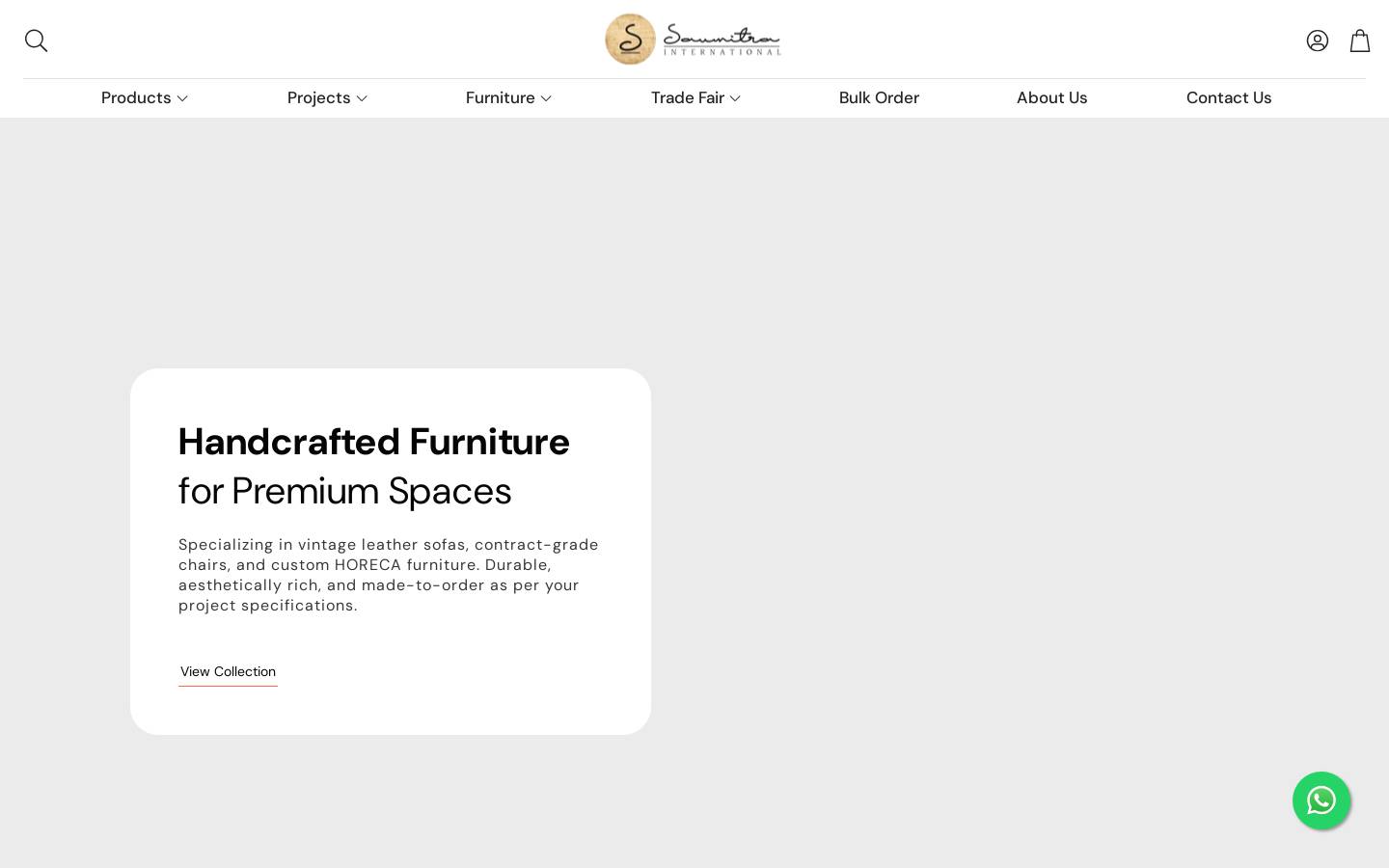 saumitrainternational.com homepage screenshot