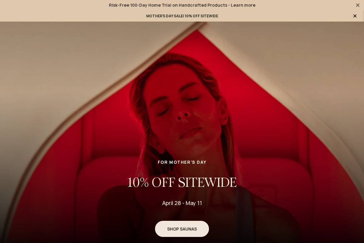 sauna.space homepage screenshot