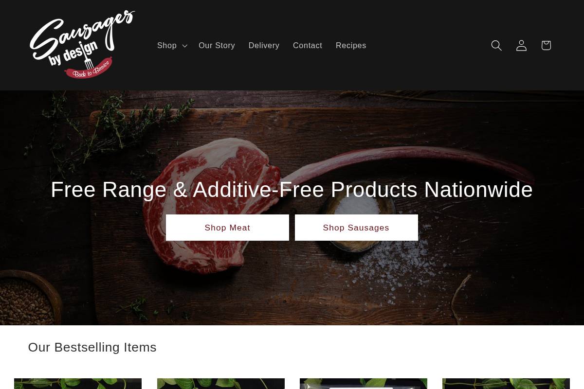sausagesbydesign.co.nz homepage screenshot