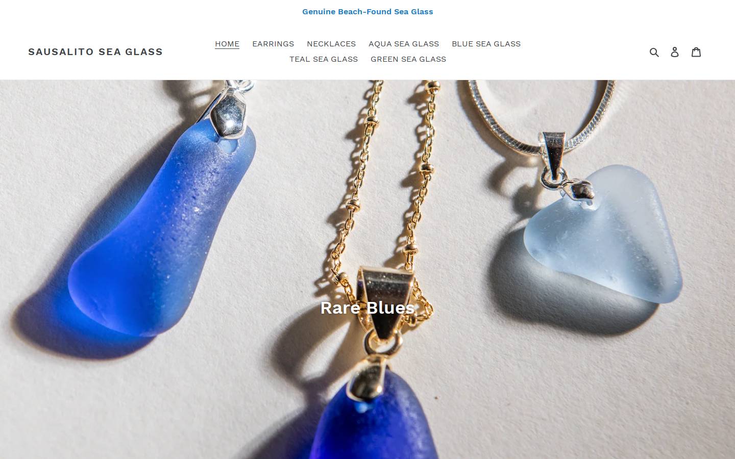 sausalitoseaglass.com homepage screenshot