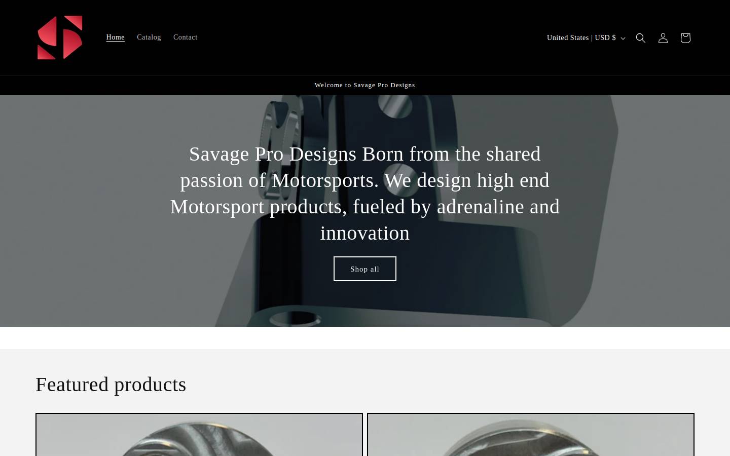 savageprodesigns.com homepage screenshot