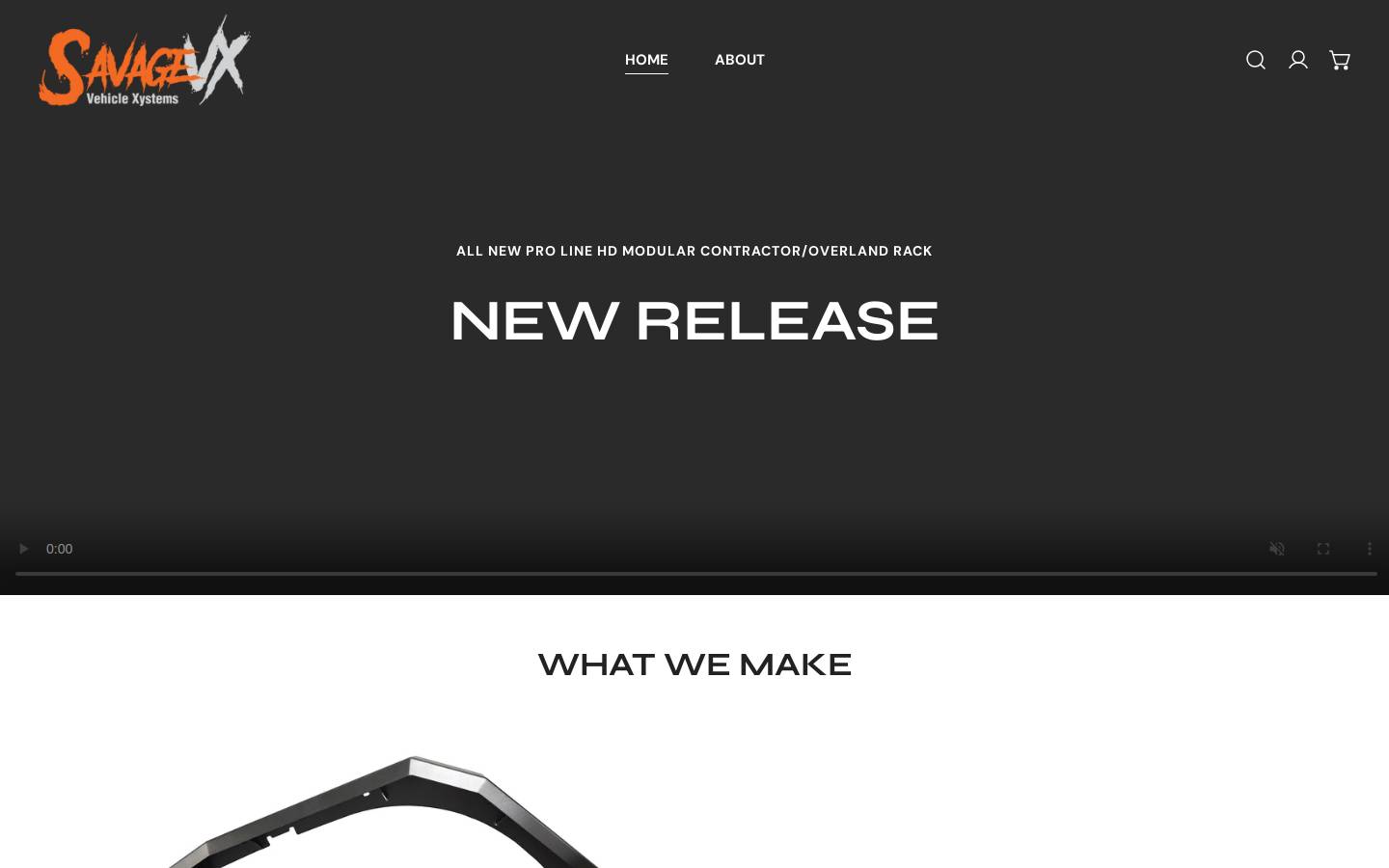 savagevx.com homepage screenshot