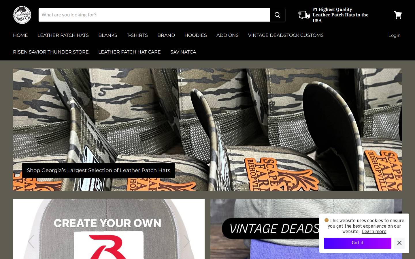 savannahmossco.com homepage screenshot