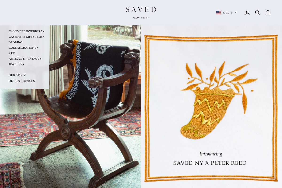 SAVED NY homepage screenshot