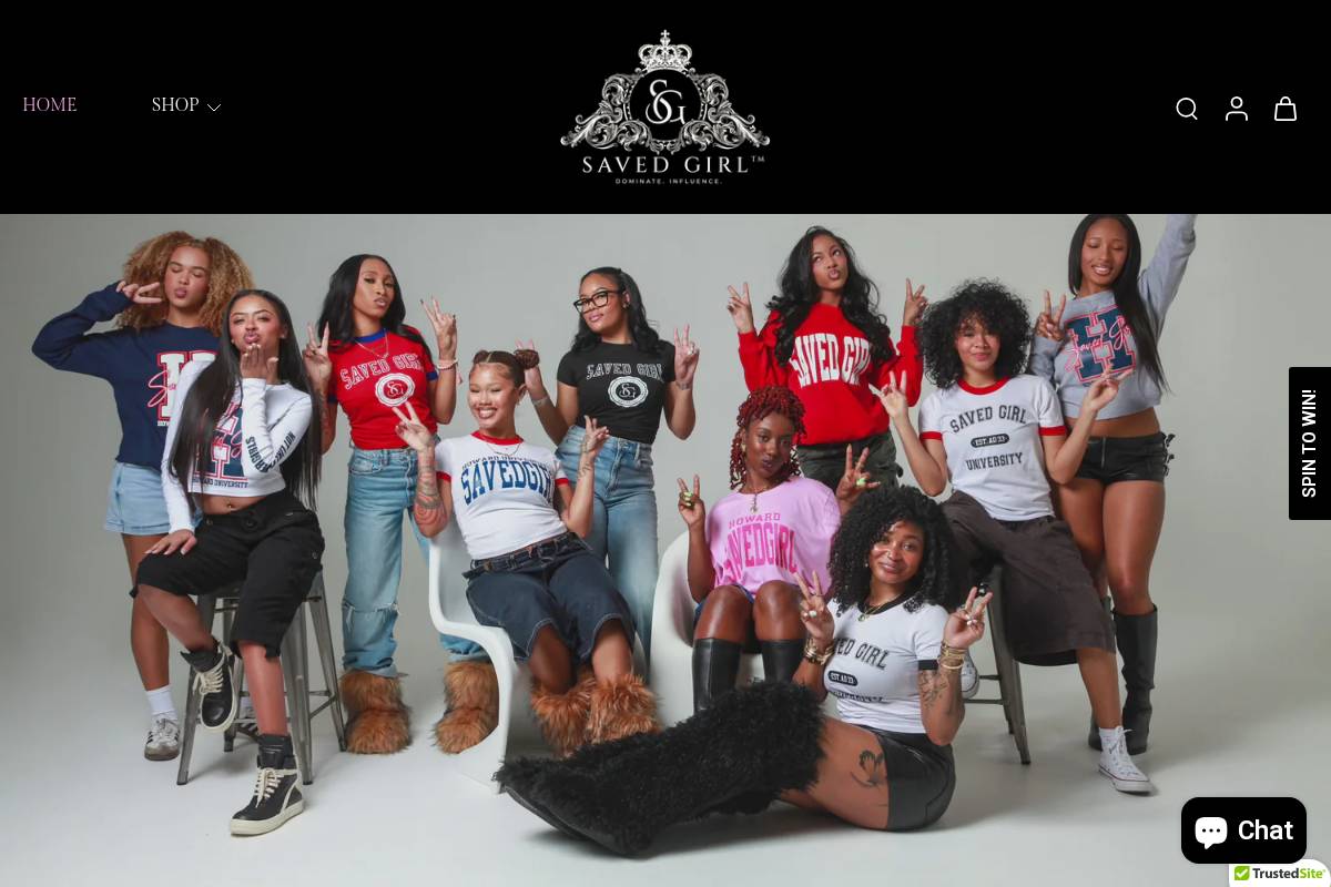 savedgirl.com homepage screenshot