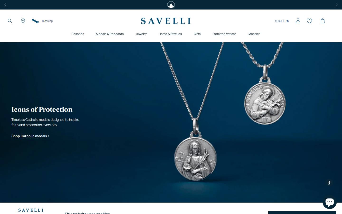 Savelli Religious homepage screenshot