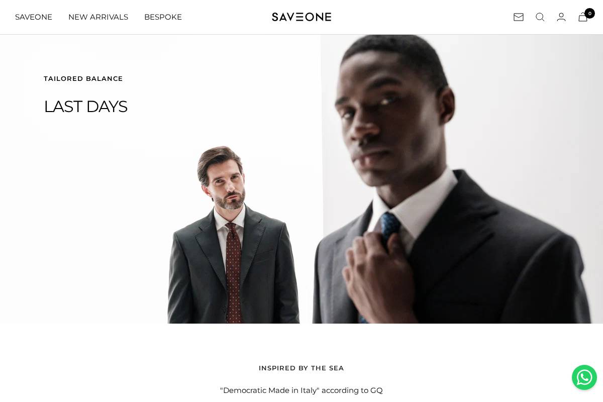saveone.com homepage screenshot