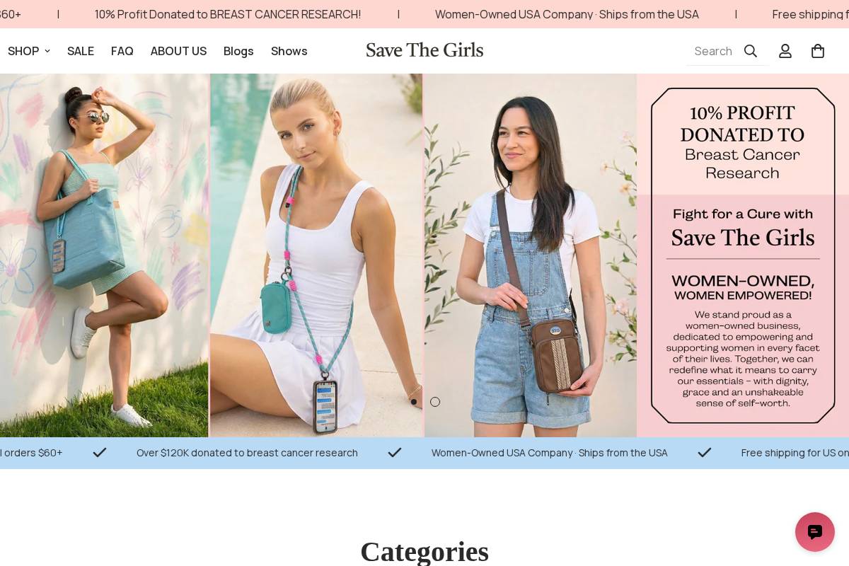 savethegirls.com homepage screenshot