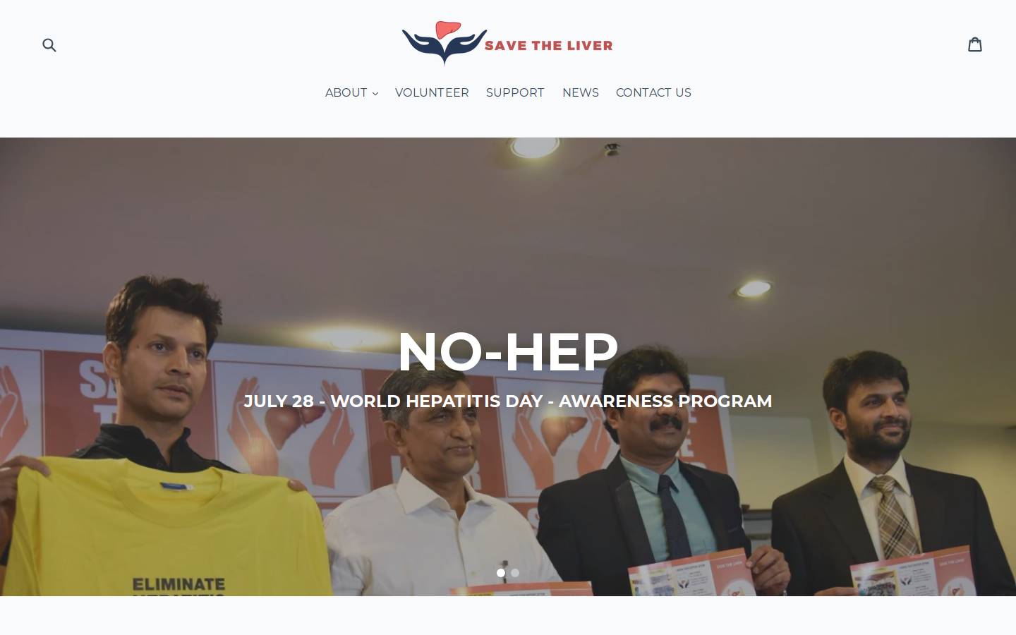 savetheliver.org homepage screenshot