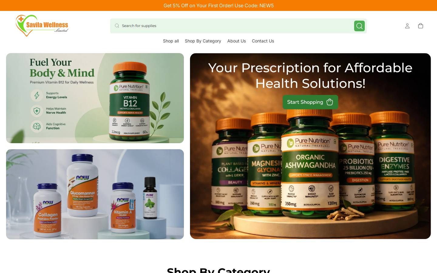savilawellness.com homepage screenshot