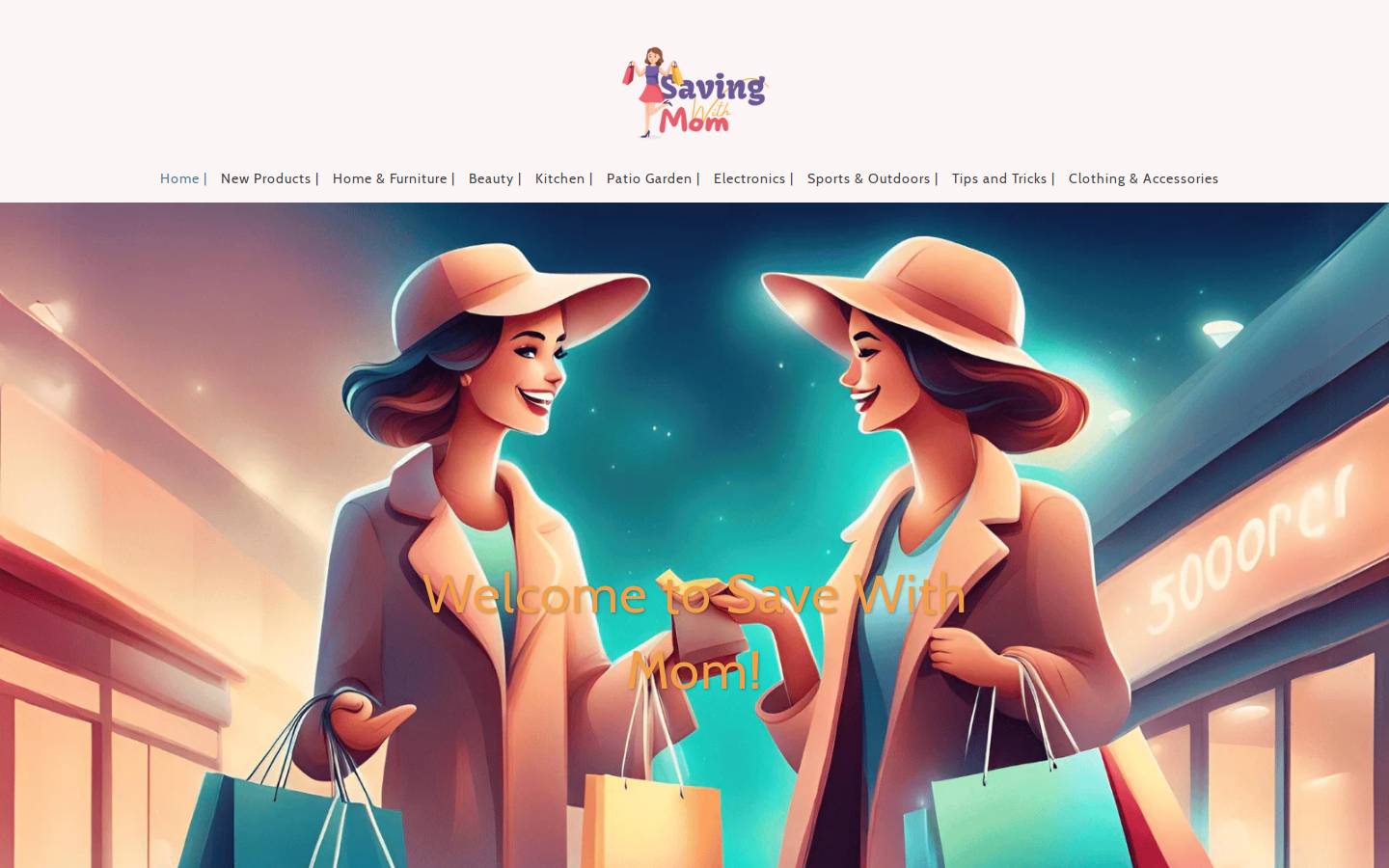 savingwithmom.com homepage screenshot