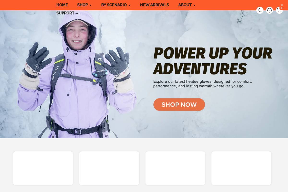 SAVIOR HEAT homepage screenshot