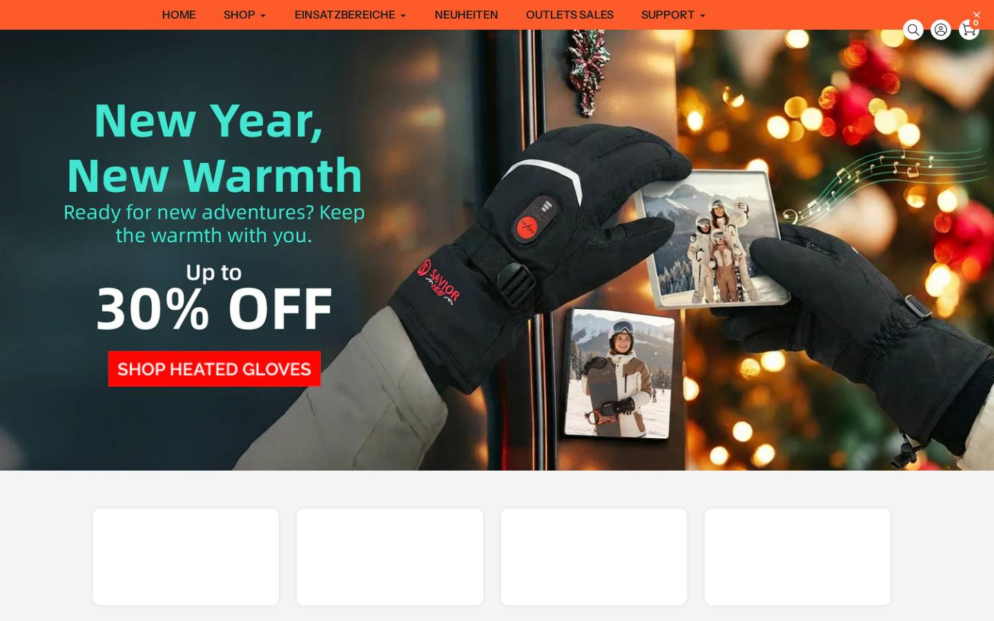 SaviorHeat.de homepage screenshot