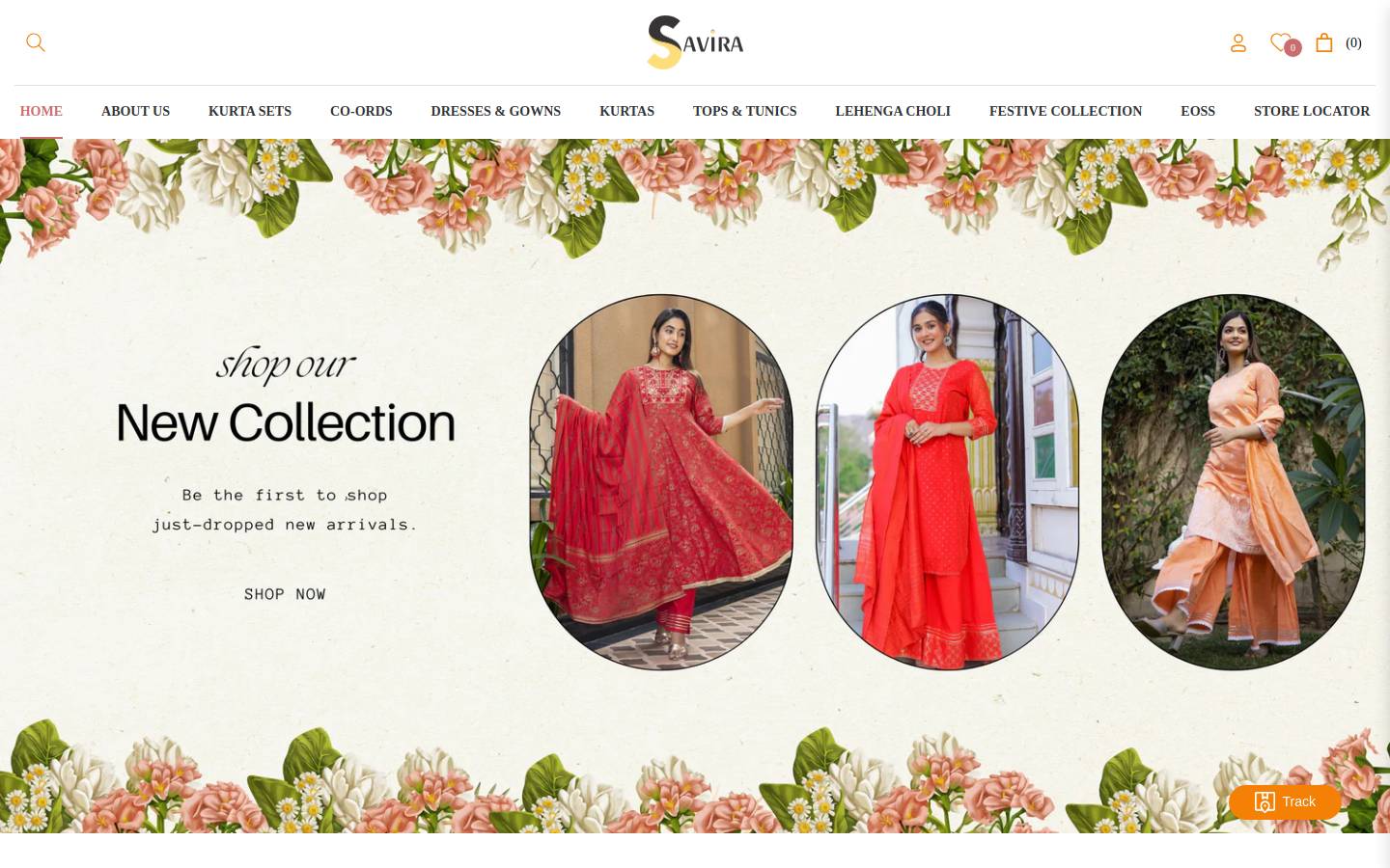 saviraonline.in homepage screenshot