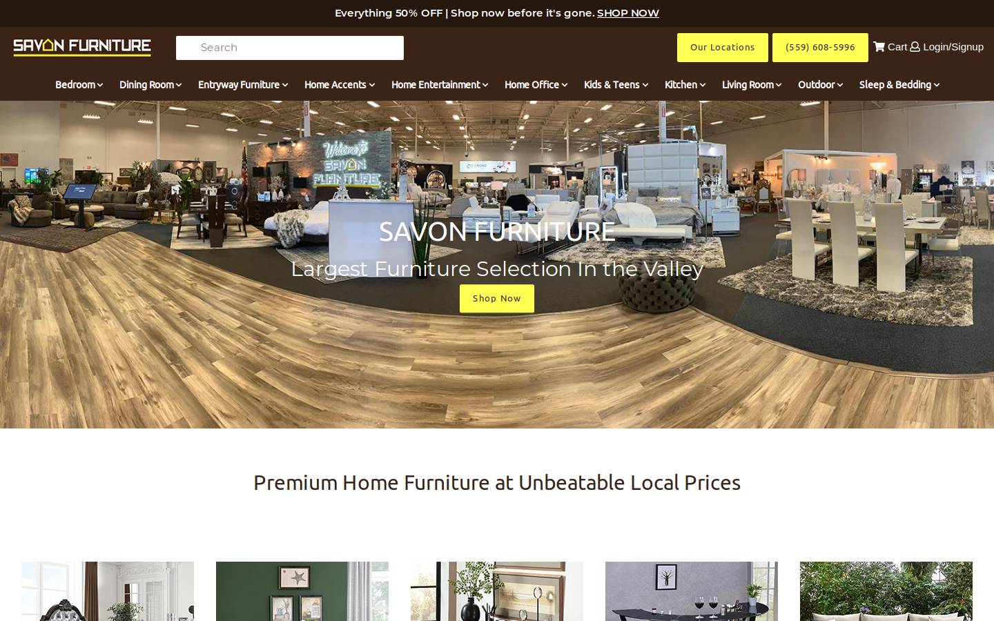 savonfurnituregallery.com homepage screenshot