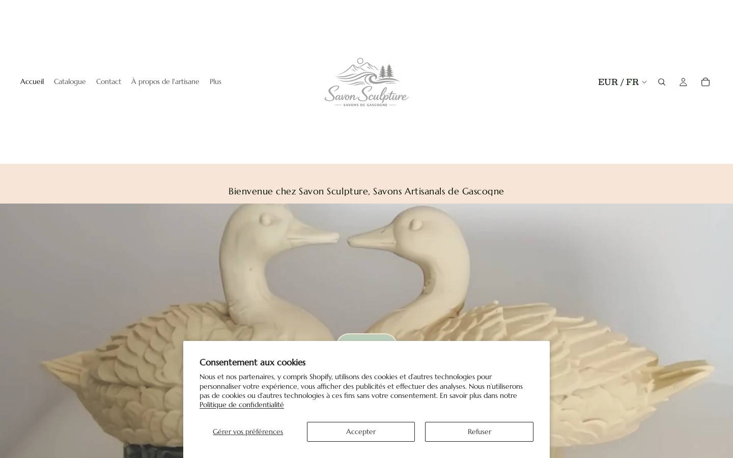 savonsculpture.com homepage screenshot