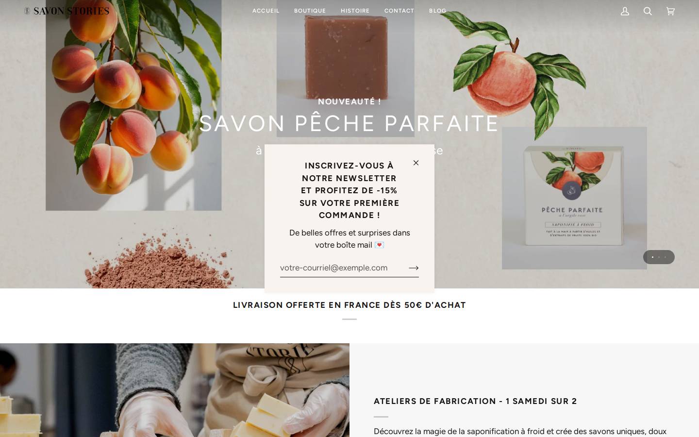 Savonstories homepage screenshot
