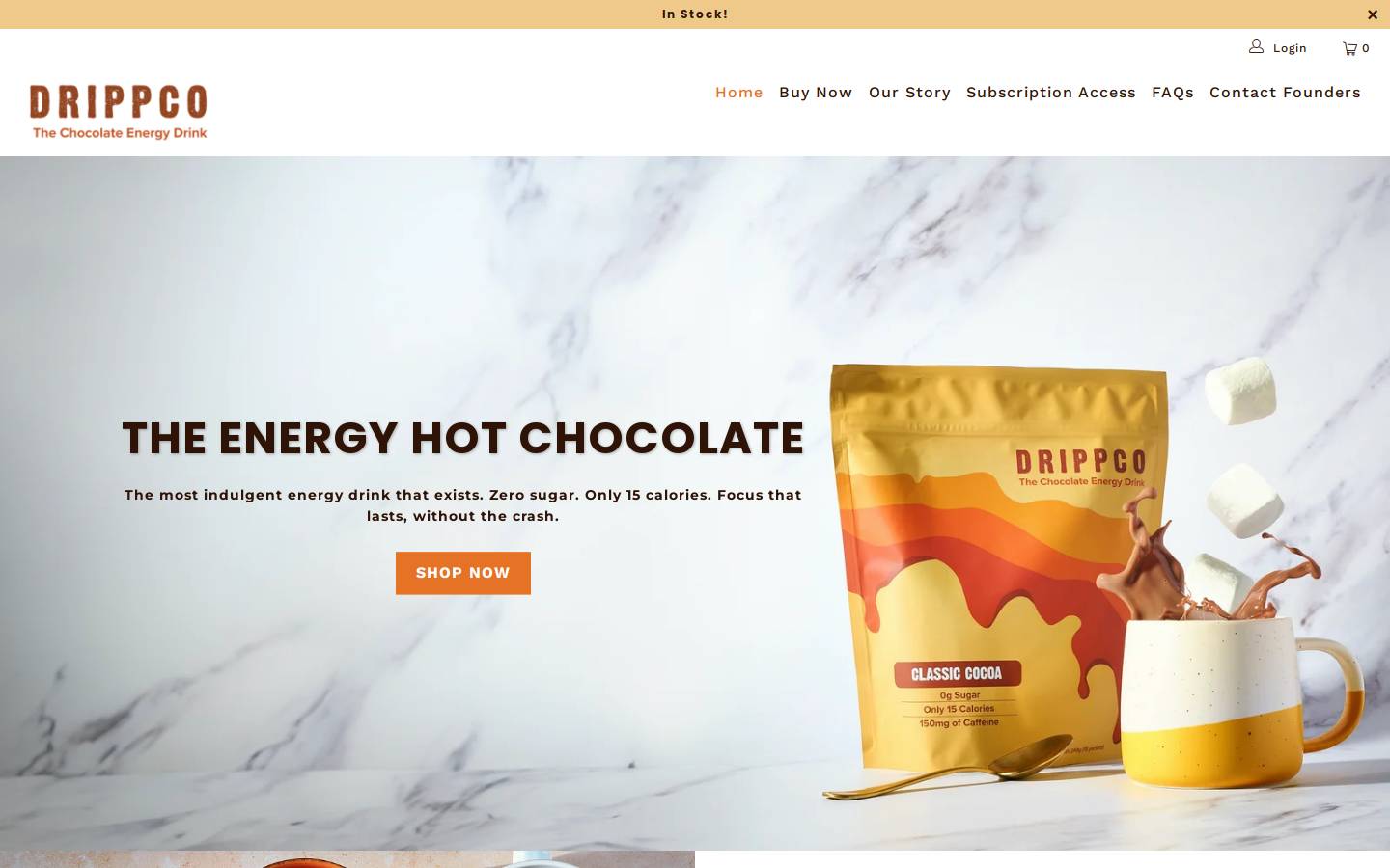 savorbeverages.com homepage screenshot