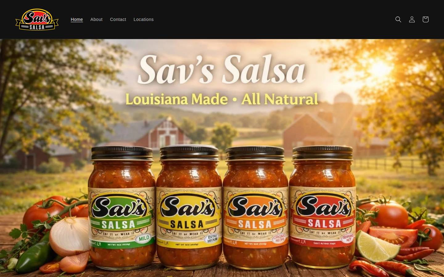 savssalsa.com homepage screenshot