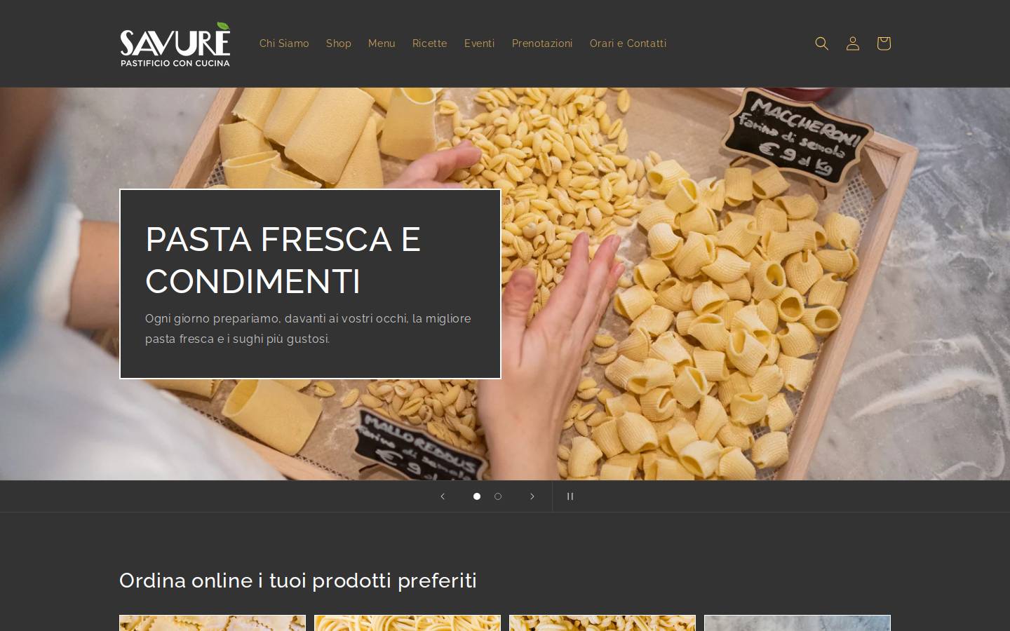 savure.it homepage screenshot