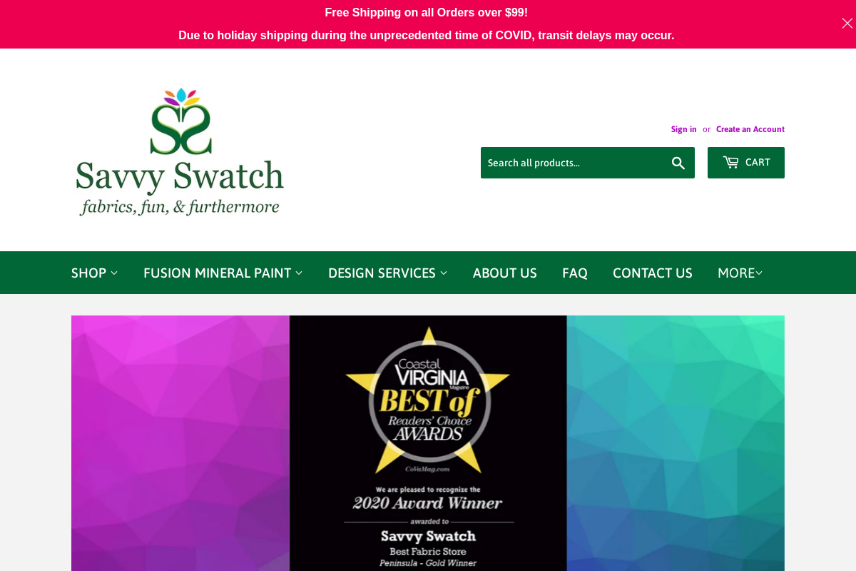 savvyswatch.com homepage screenshot
