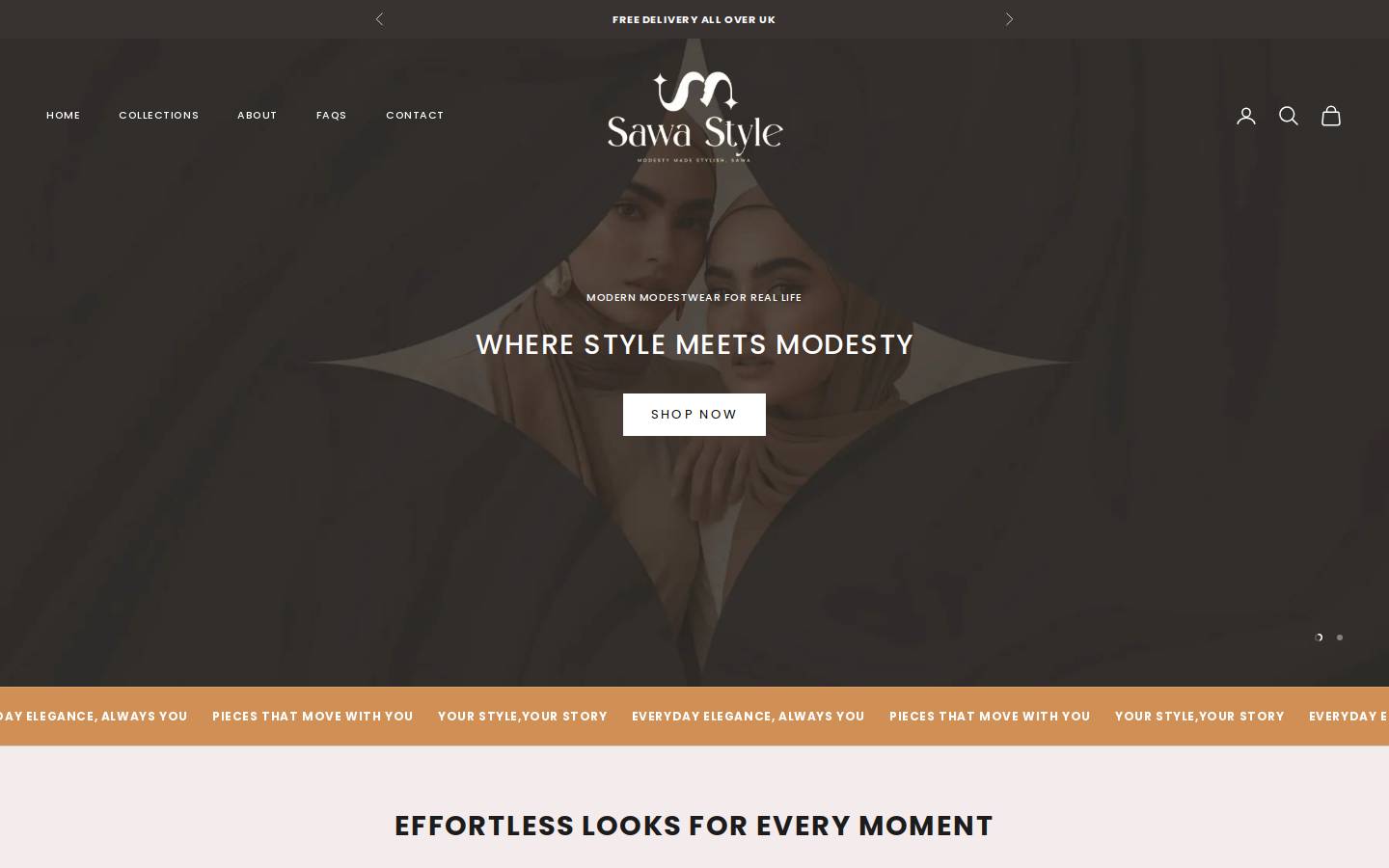 sawastyle.com homepage screenshot