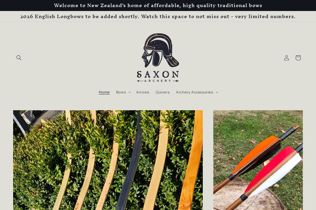 saxon.co.nz homepage screenshot