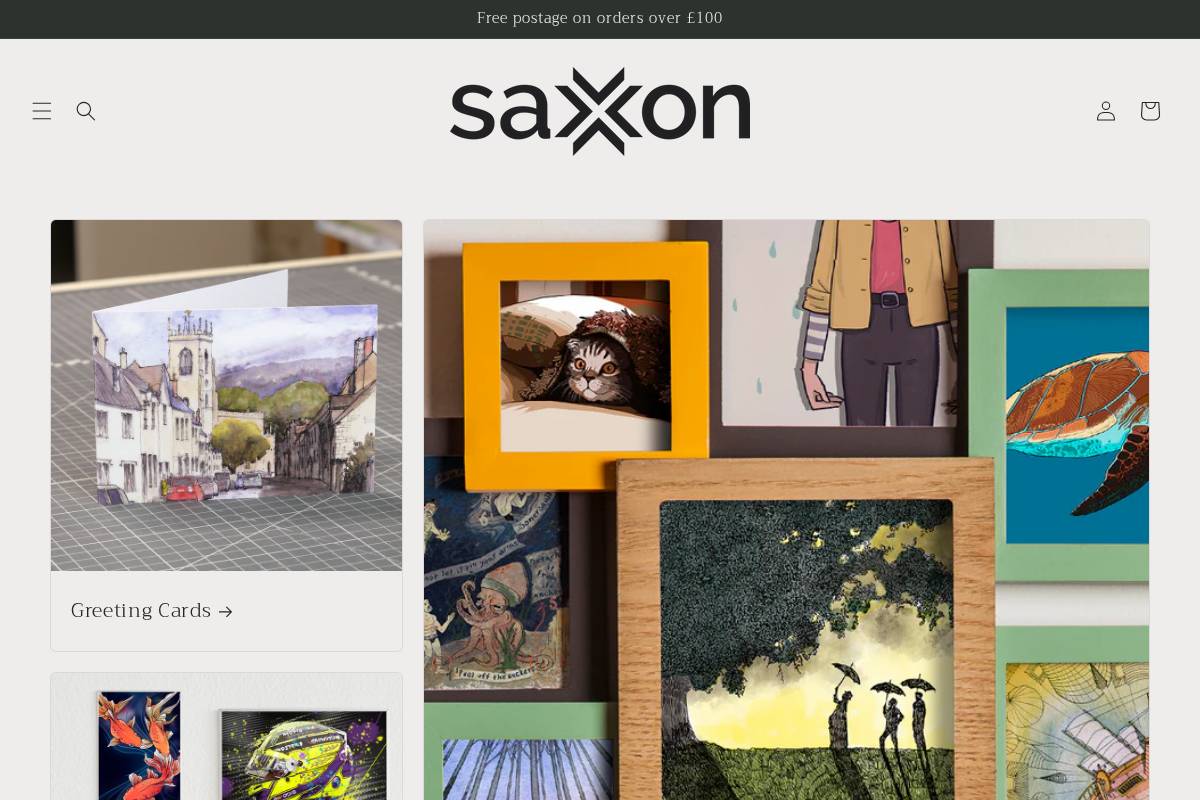 Saxon Print Ltd homepage screenshot