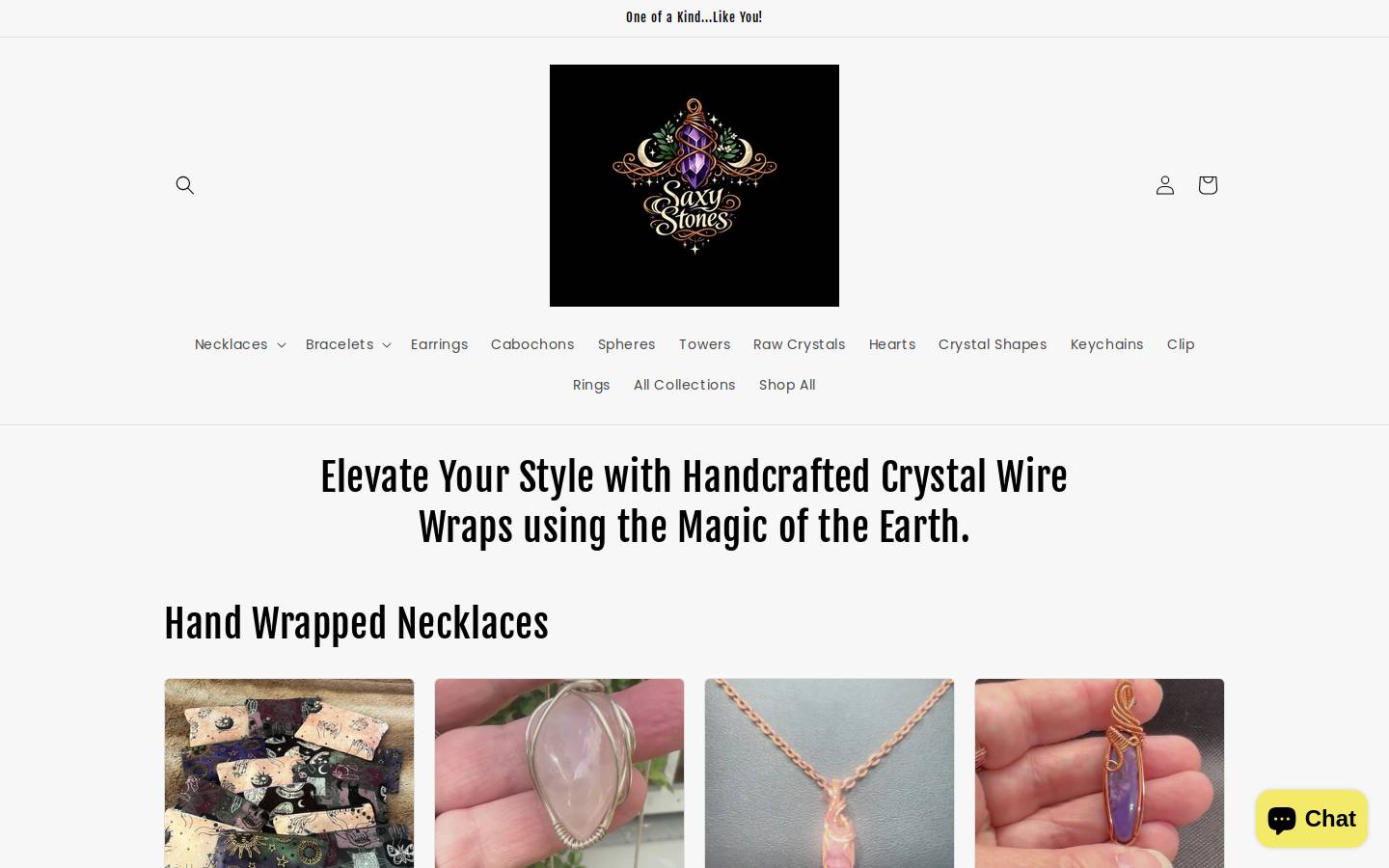 saxystones.com homepage screenshot