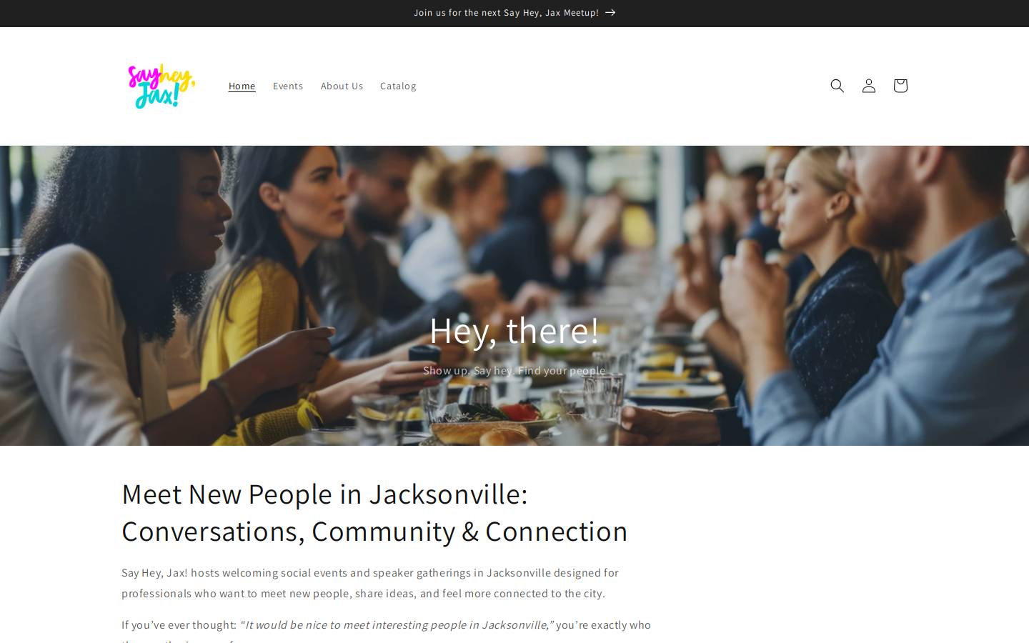 sayheyjax.com homepage screenshot