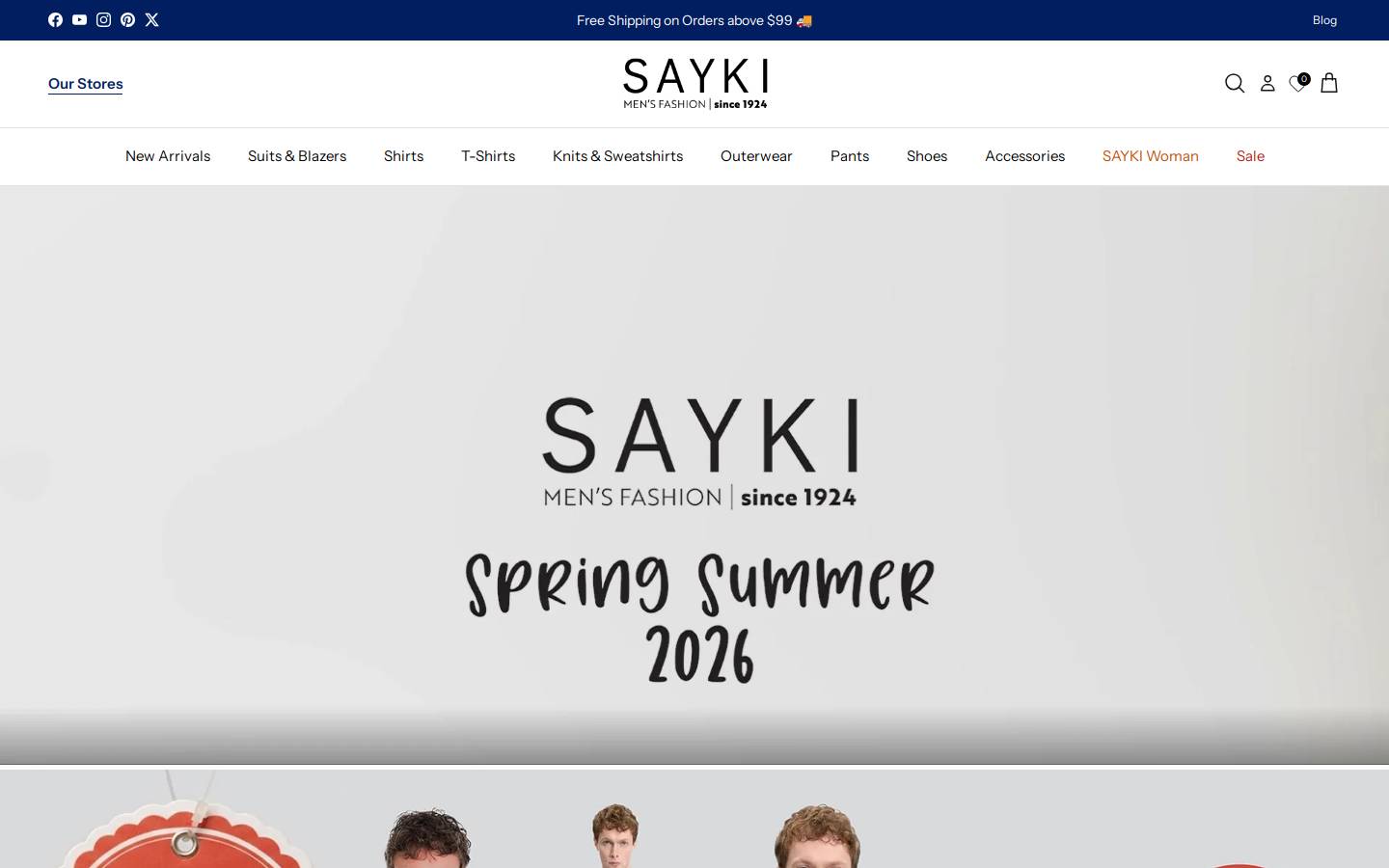 SAYKI homepage screenshot