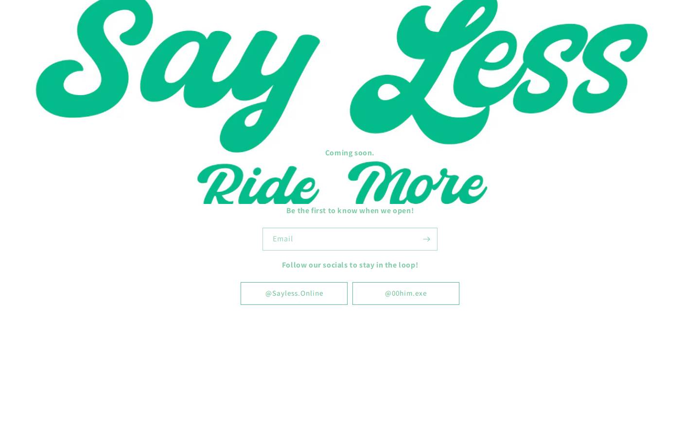 sayless.online homepage screenshot