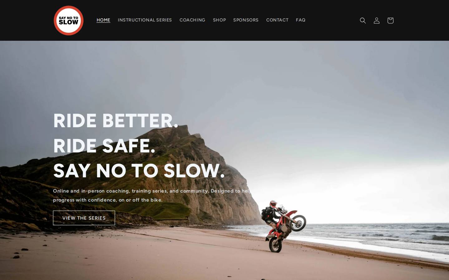 saynotoslow.nz homepage screenshot