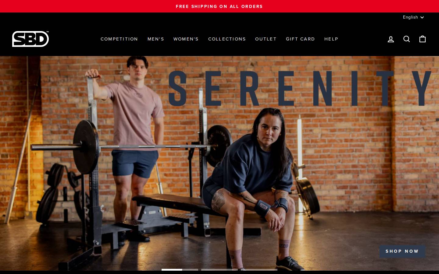 sbdapparel.com homepage screenshot