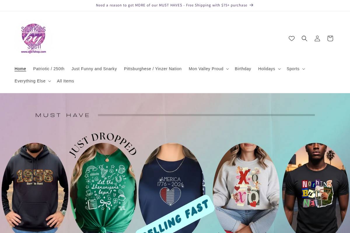 sbstshop.com homepage screenshot