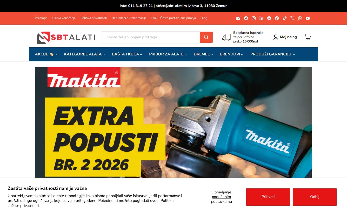 sbt-alati.rs homepage screenshot