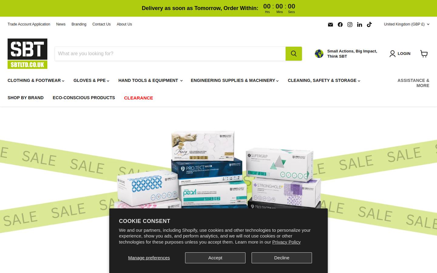 sbtltd.co.uk homepage screenshot