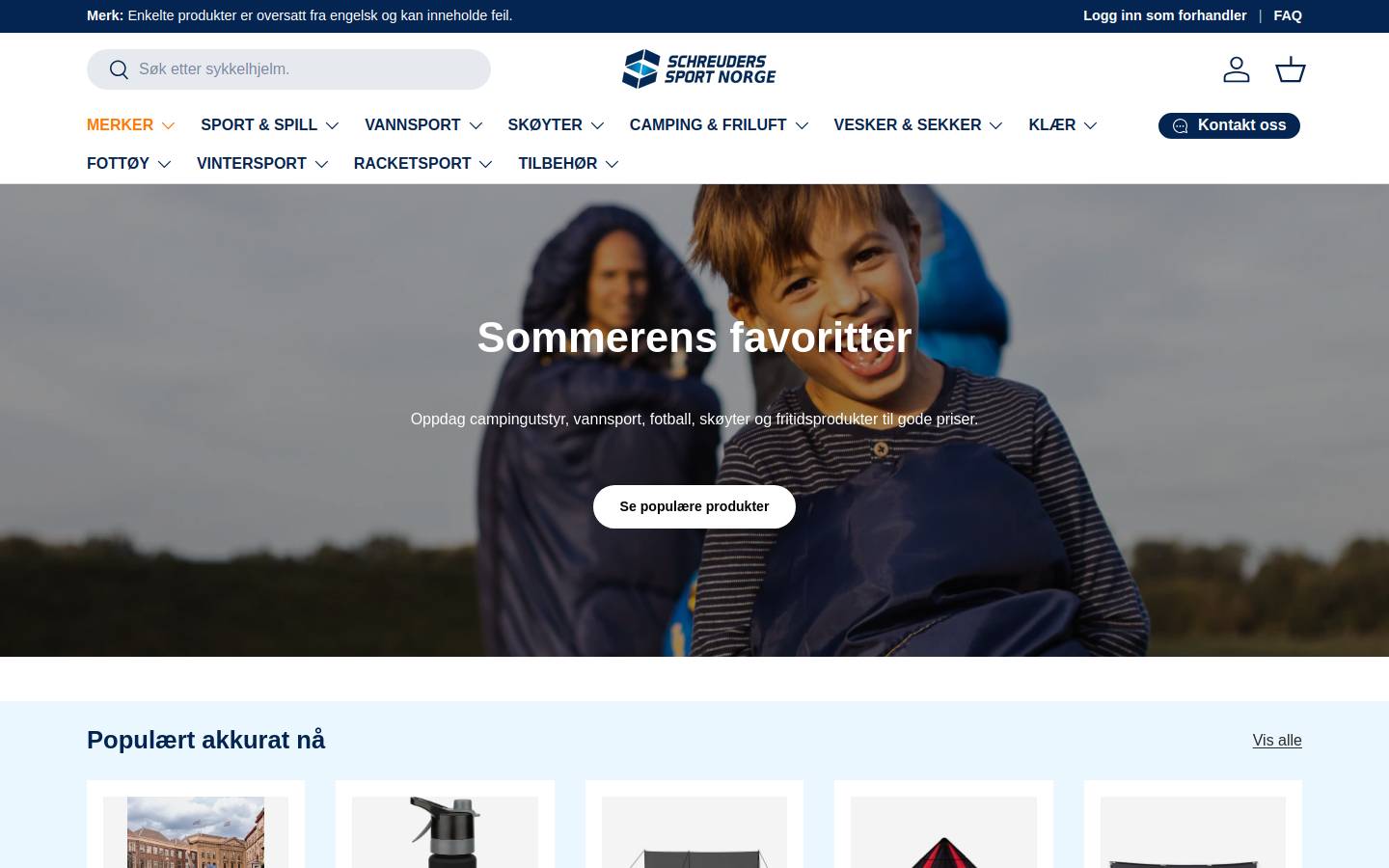 sc-sport.no homepage screenshot