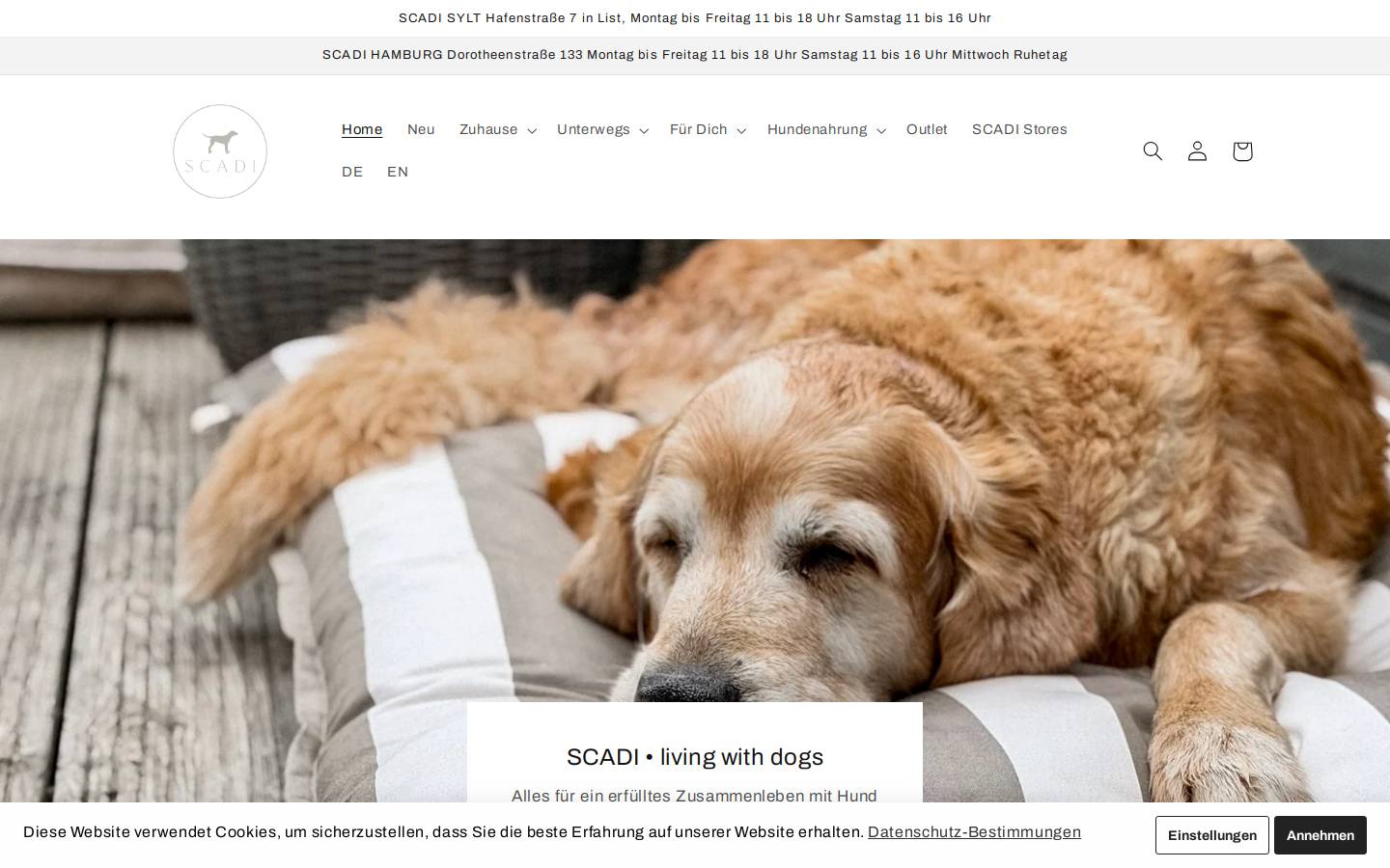 scadistore.de homepage screenshot