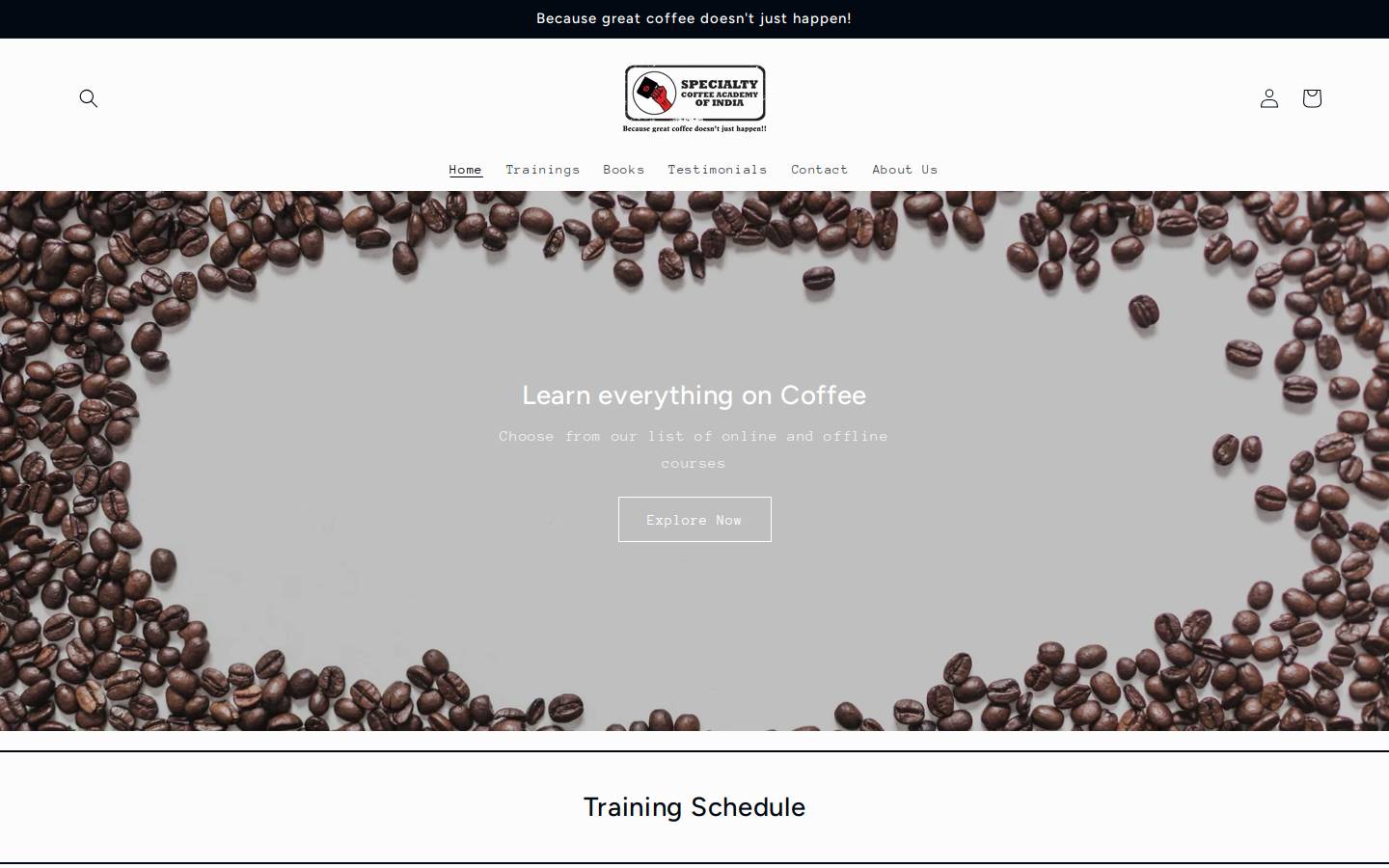scai.coffee homepage screenshot