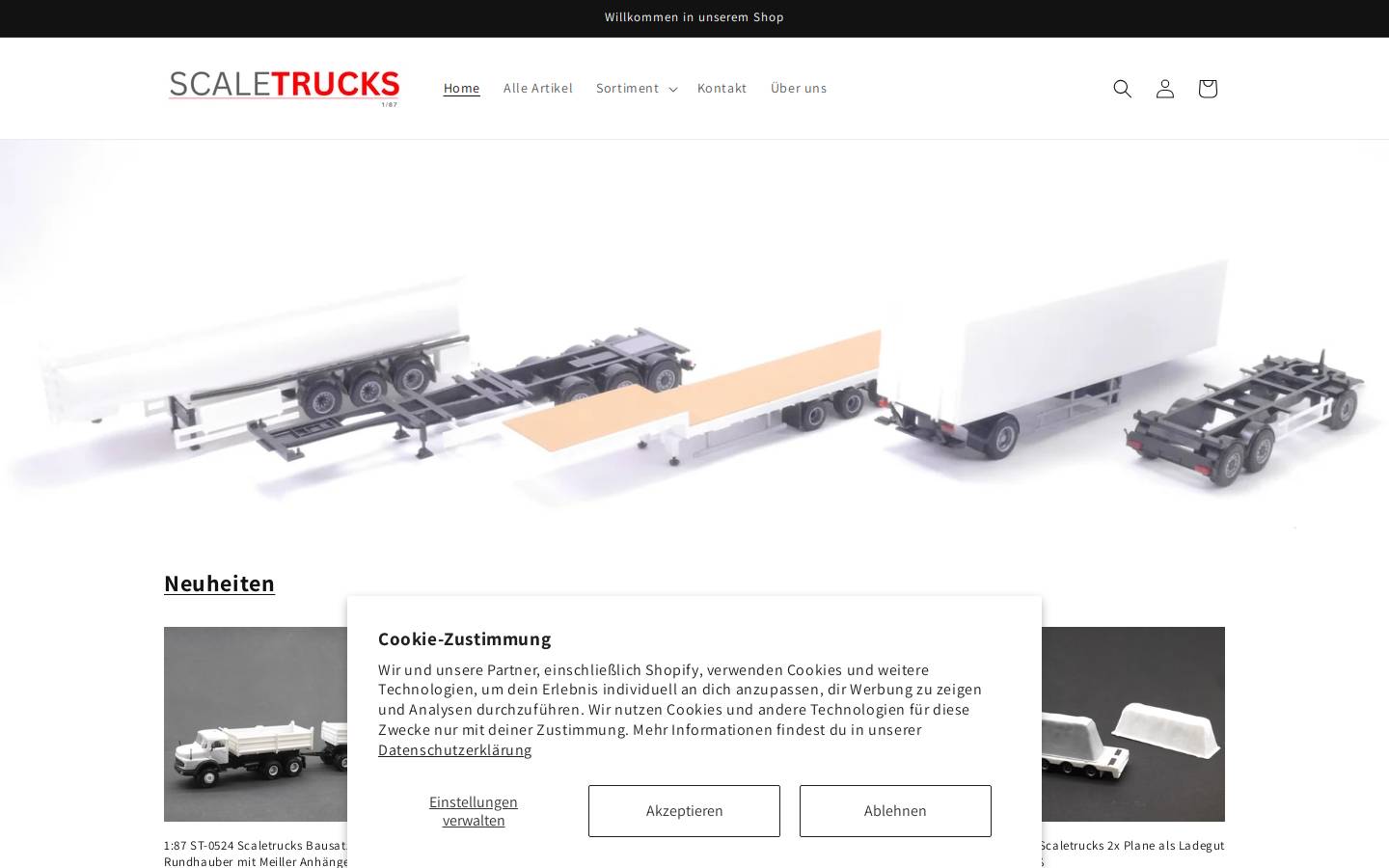 scaletrucks.de homepage screenshot