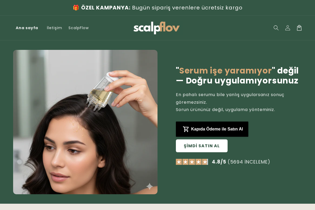 Scalpflow homepage screenshot