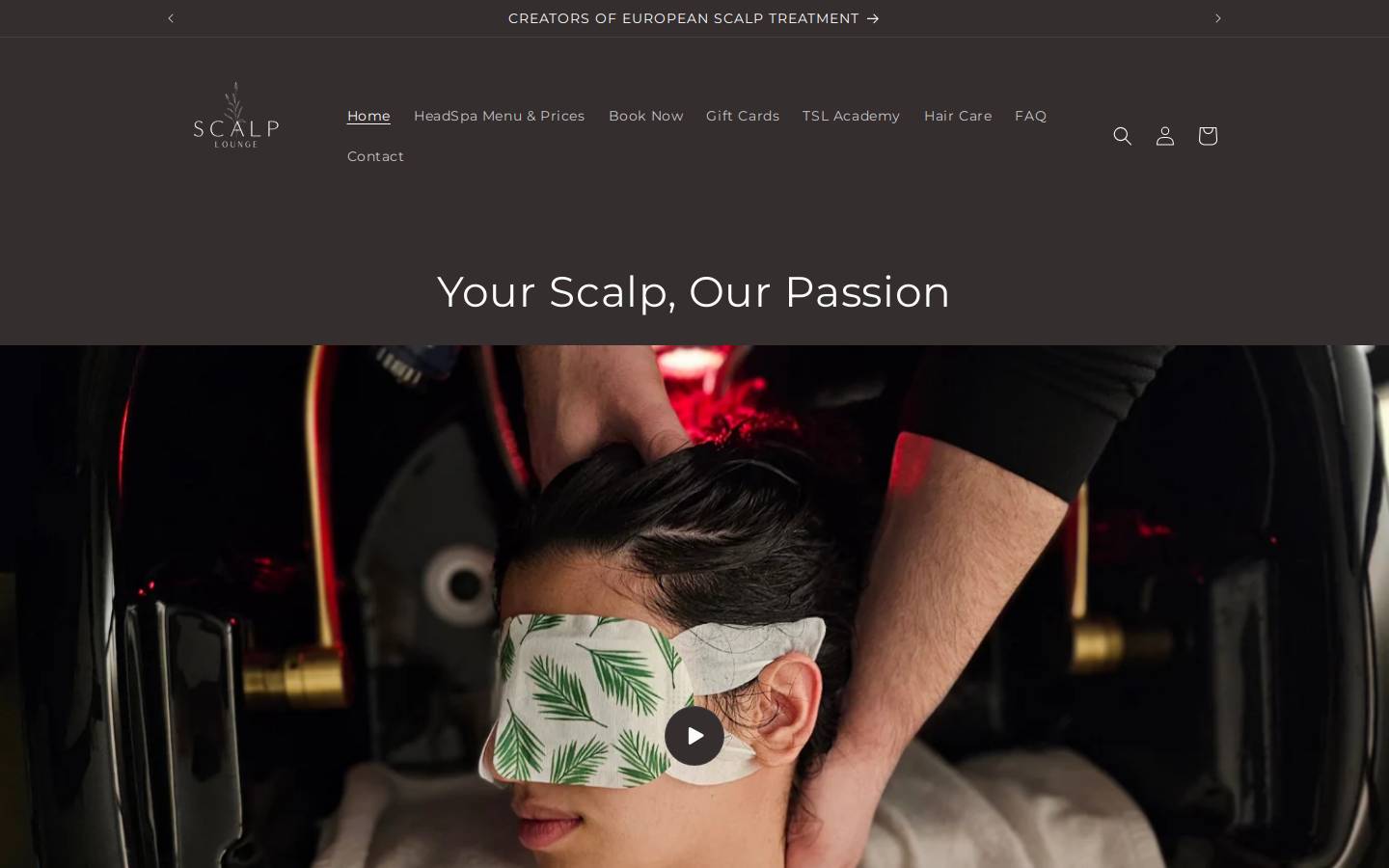 scalplounge.com homepage screenshot