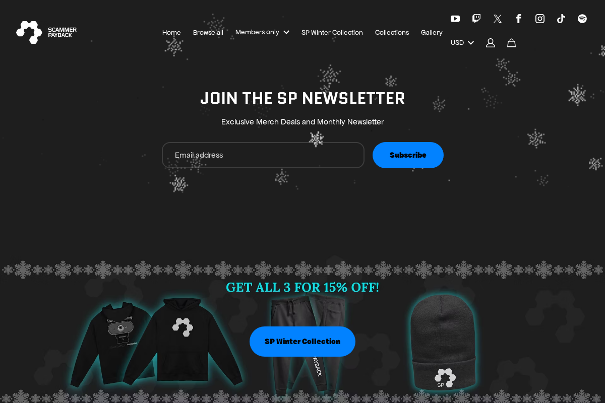 scammerpaybackstore.com homepage screenshot